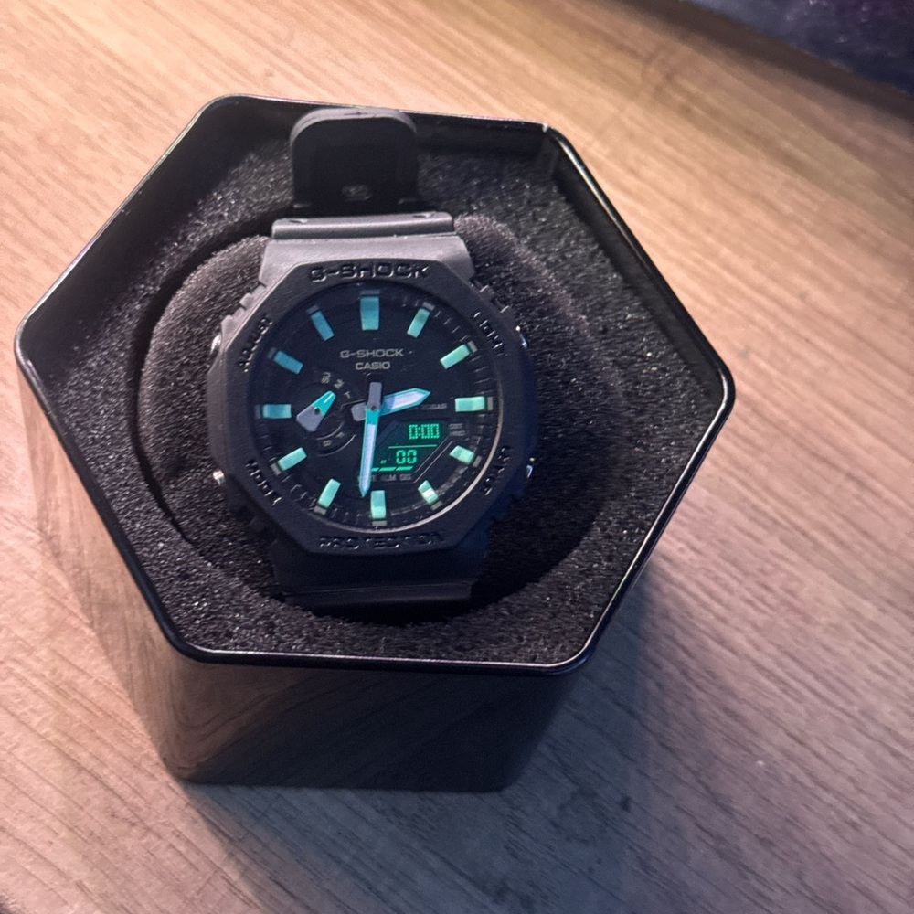 Casio G-Shock Black and Teal Smartwatch